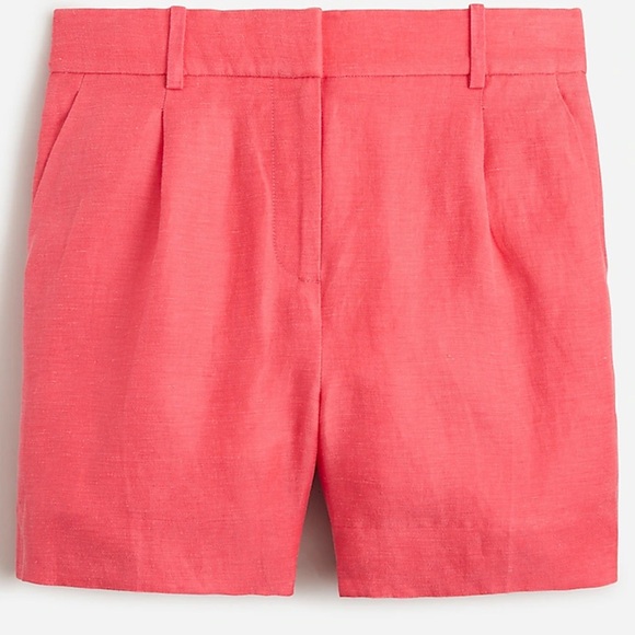 J. Crew Pants - NWT Linen Shorts by J. Crew in a fun summer color!